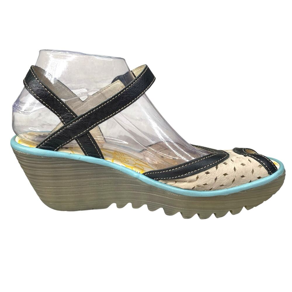 Fly London Women’s Yuma Tan Slingback Sandal Size 40 US 9/9.5 - Picture 4 of 11